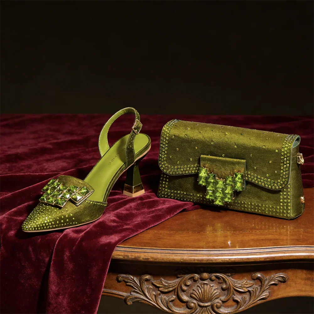 Ensemble escarpins et sac assorti femme design italien EDS70
