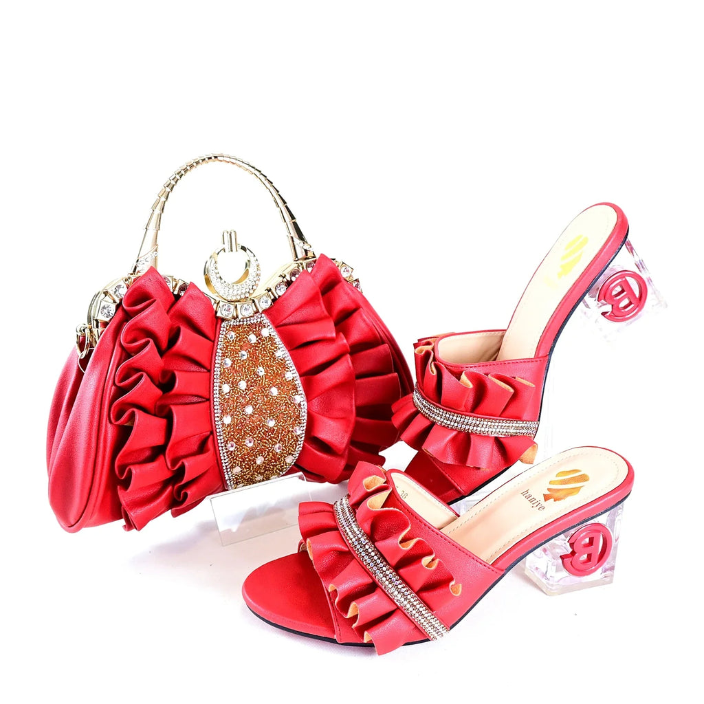 Ensemble Chaussures et Sacs pour Femmes de Haute Qualité HRT1-45