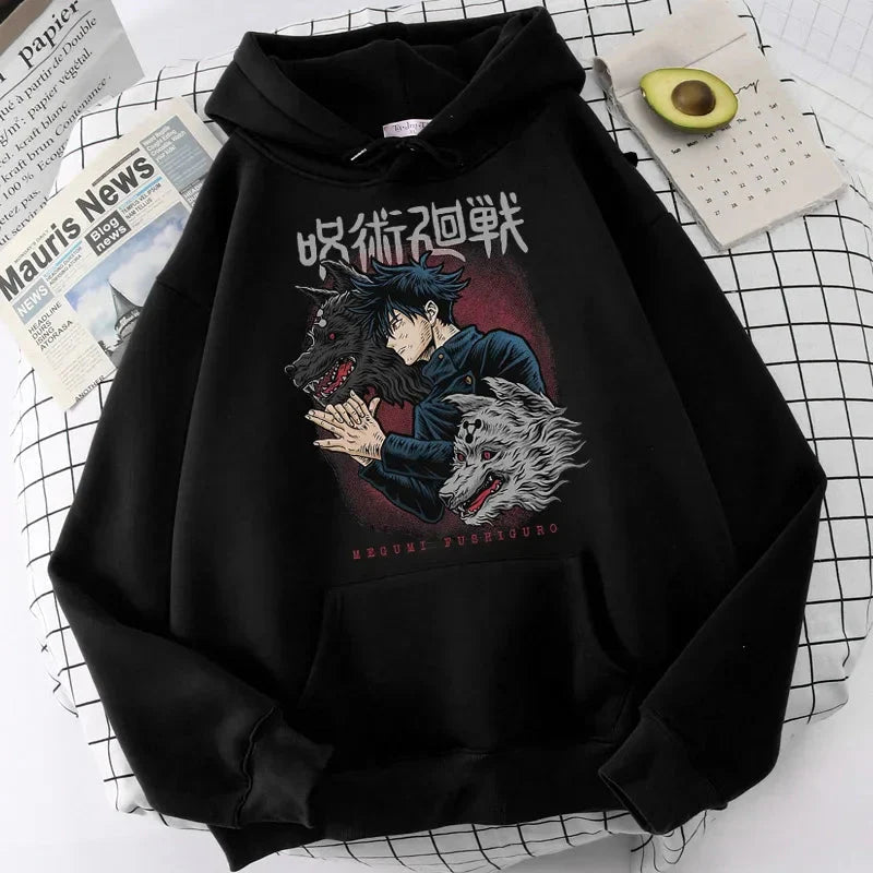 🧥 Sweat à capuche Jujutsu Kaisen pour femme