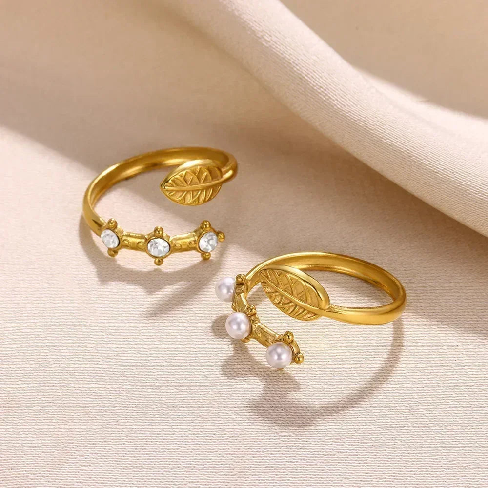 Bagues ouvertes en forme de fleur en acier inoxydable pour femmes, tendance, bijoux de mariage en forme de cœur, couleur or, anneau géométrique creux, accessoires quotidiens, cadeau