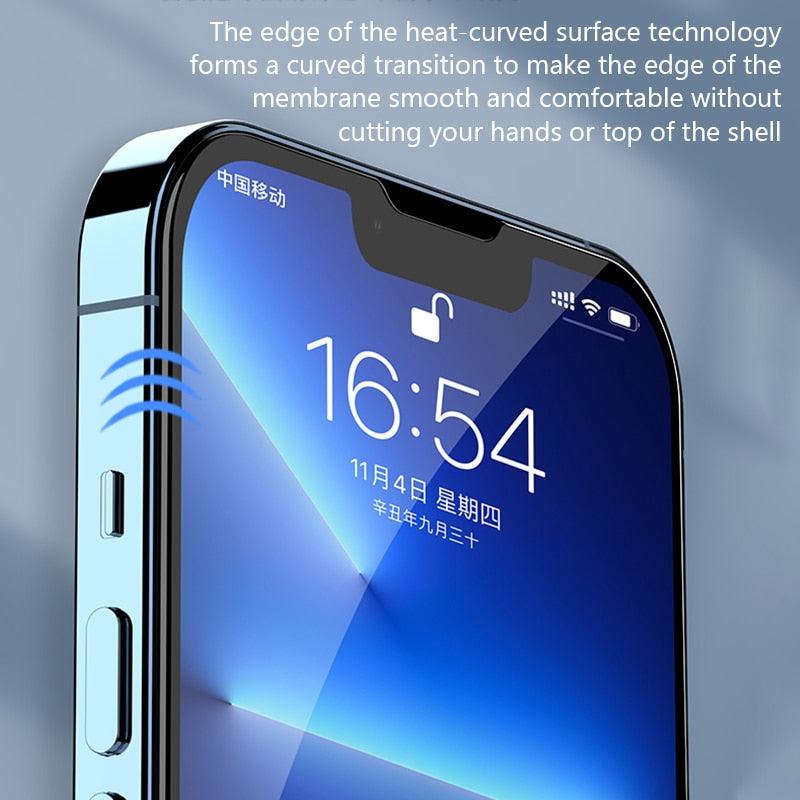 4 Films Protecteur d'écran pour iPhone 14 13 12 11 Pro Max Mini Verre Trempé pour iPhone 7 8 6 6S Plus X XR Xs Max SE 2020 Verre Monobloc Avant Anti-rayures en Verre Trempé