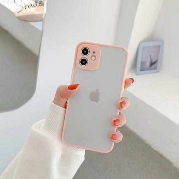 Coque de téléphone antichoc en silicone blanc simple avec appareil photo pour iPhone 13 Pro Max 14 Pro, housse de protection pour homme, coque arrière translucide moderne, étui pour téléphone portable compatible avec iPhone