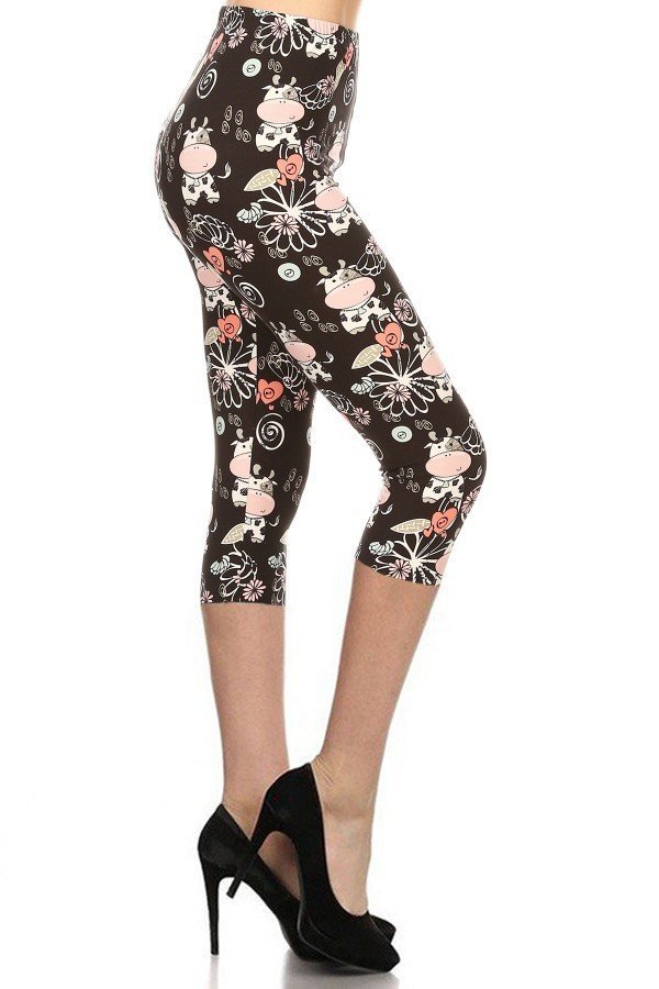 CAPRI VACHE Legging imprimé taille unique