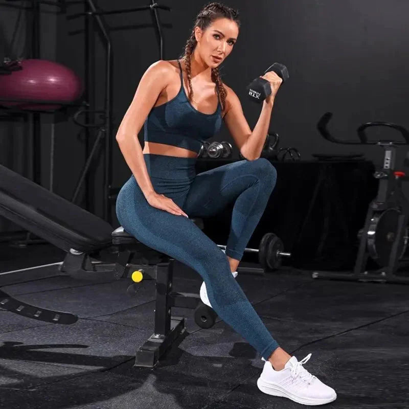 🧘‍♀️ Ensemble de yoga sans couture 2 pièces pour femmes