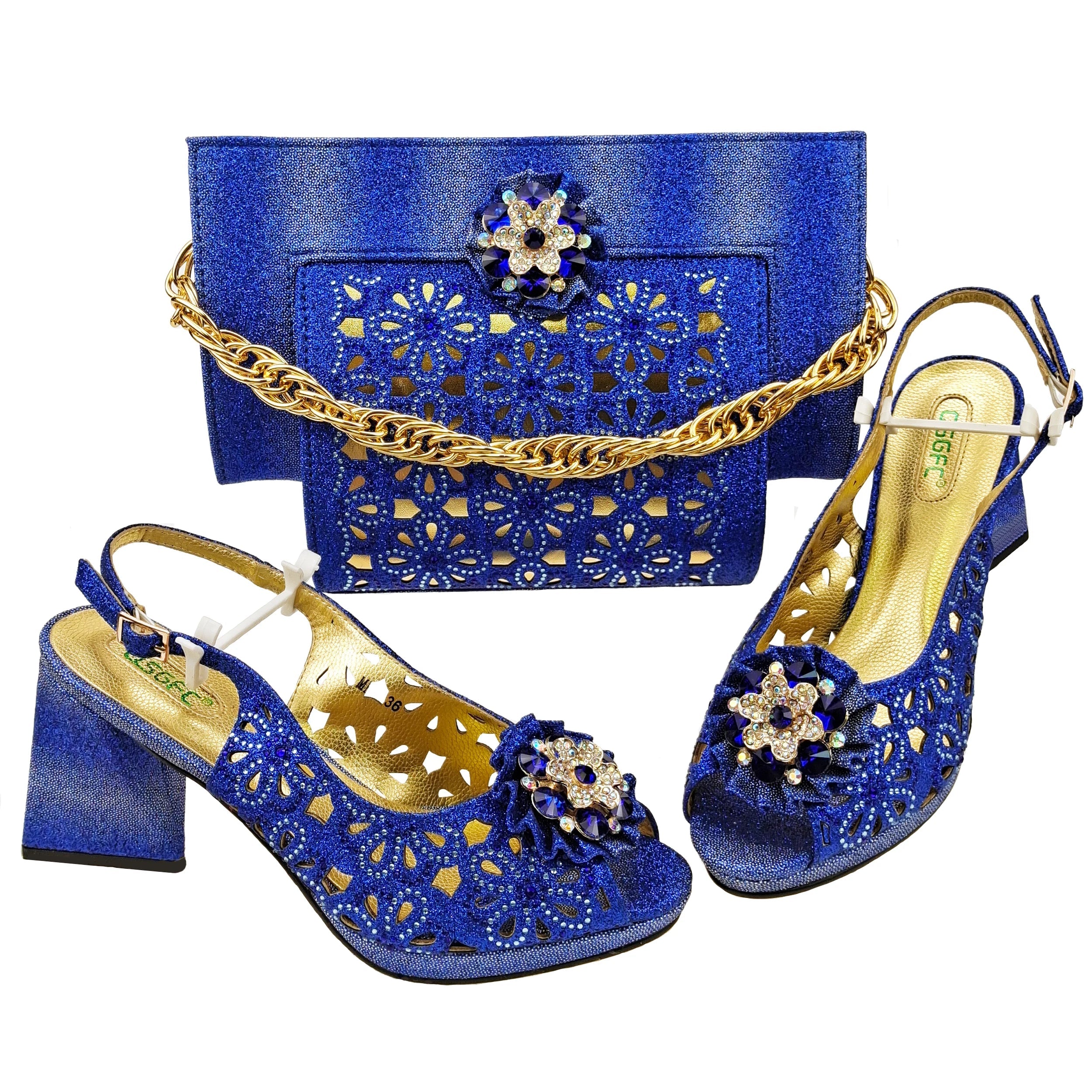 Ensembles Chaussures Et Sacs Italiens Pour Soirée EDV-25