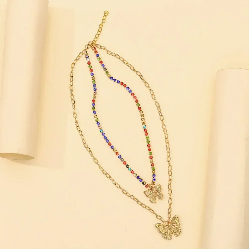 Collier avec pendentif carré de zircon rose luxueux pour femme, accessoire quotidien tendance et personnalisé, bijoux de fête, cadeaux d'anniversaire