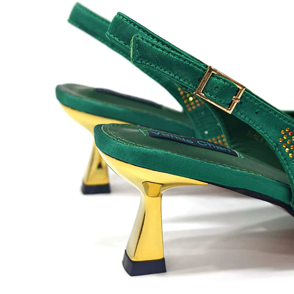 Nouvel ensemble chaussures et sac strass HGT321