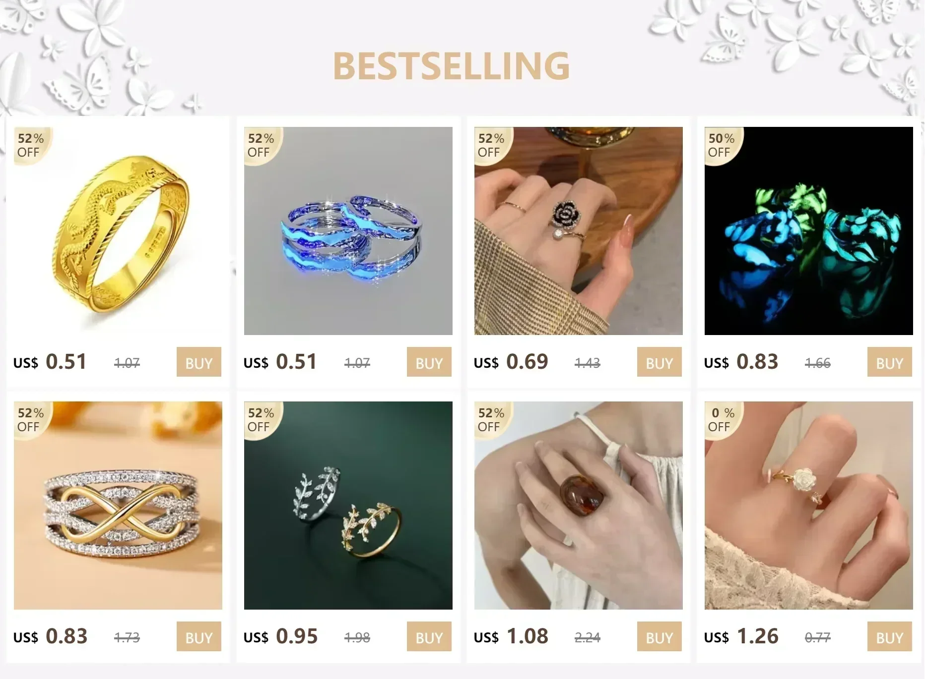 Bagues Ouvrantes en Métal en Forme de Rose Noire pour Femme Fille, Mode Luxe, Zircon Réglable, Bagues d'Index, Bijoux de Fête