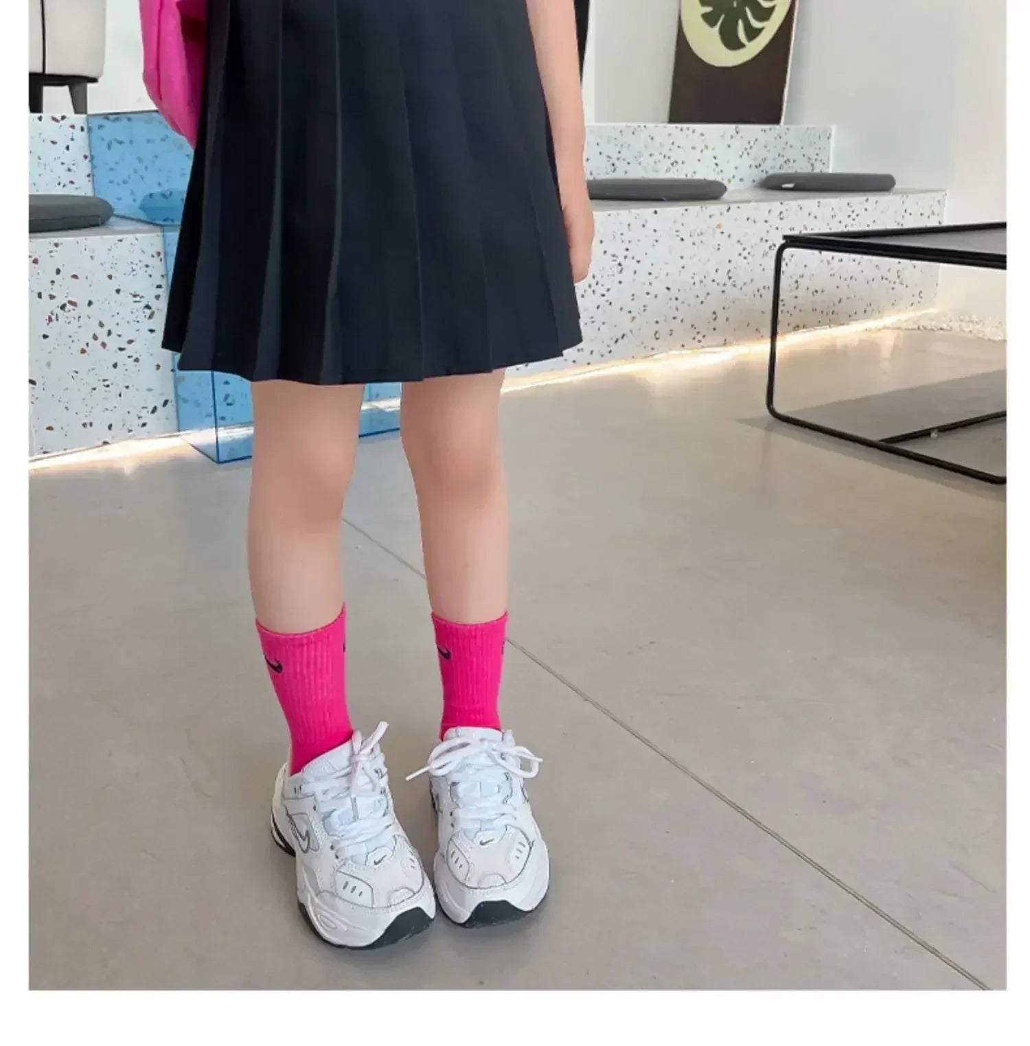 1 jupe plissée printemps-été pour filles, jupe trapèze élastique pour étudiantes, jupes JK style collège pour enfants, jupes courtes mode pour enfants