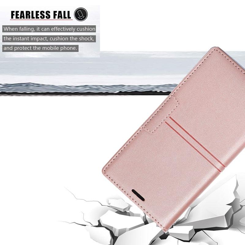 Étui portefeuille en cuir à rabat magnétique avec fentes pour cartes pour iPhone 14 13 12 11 Pro Max, élégant, rétro, avec rabat magnétique invisible, en cuir PU souple de qualité supérieure pour iPhone