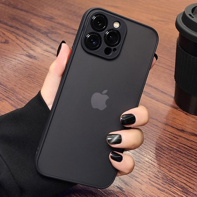 Coque de luxe antichoc en silicone transparent pour iPhone 11 12 13 14 Pro Max avec bord souple et pare-chocs antichoc pour iPhone