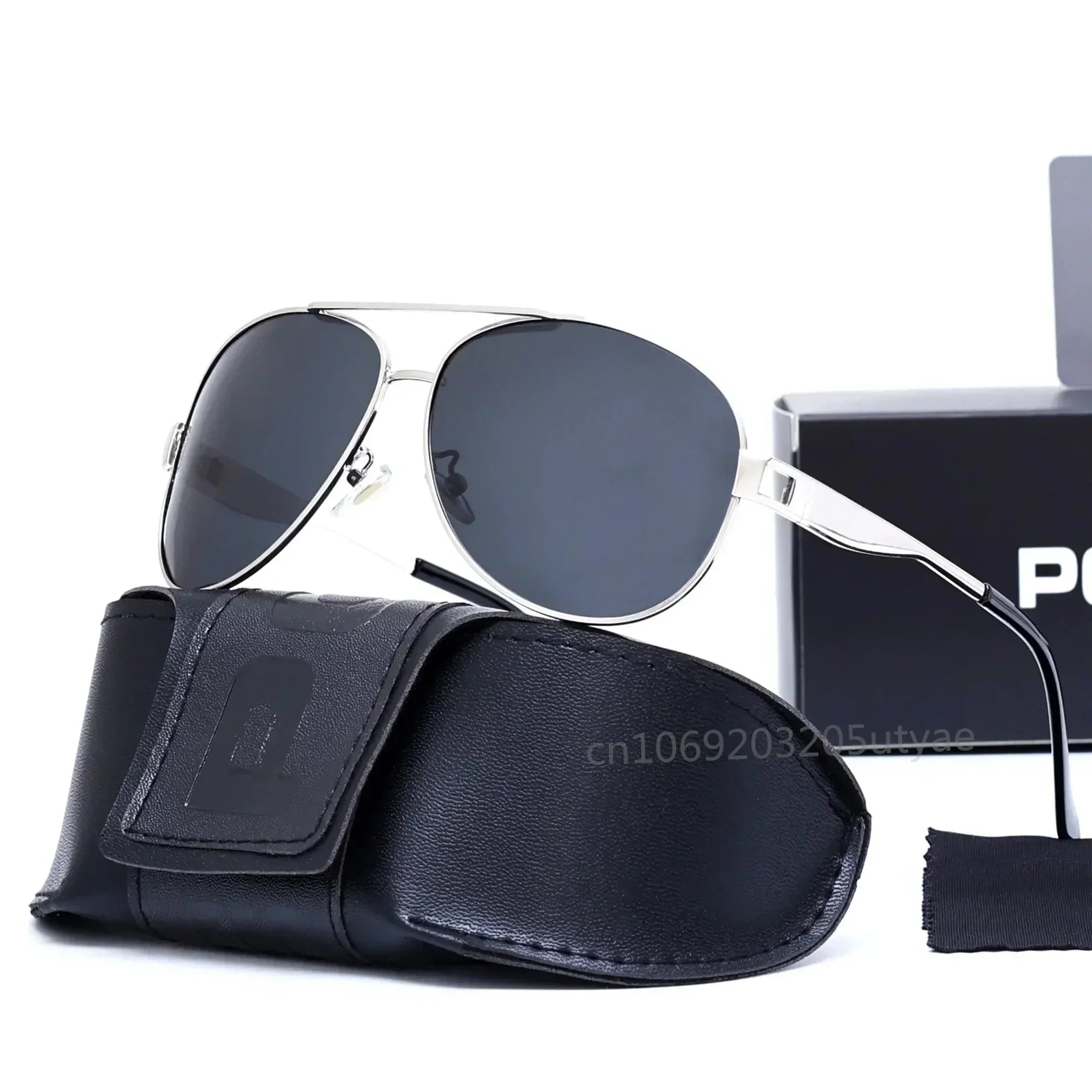 Lunettes de soleil de pilote polarisées pour hommes, marque de luxe italienne originale, lunettes de soleil tendance résistantes aux UV, pour la conduite et les affaires, nuances de policier