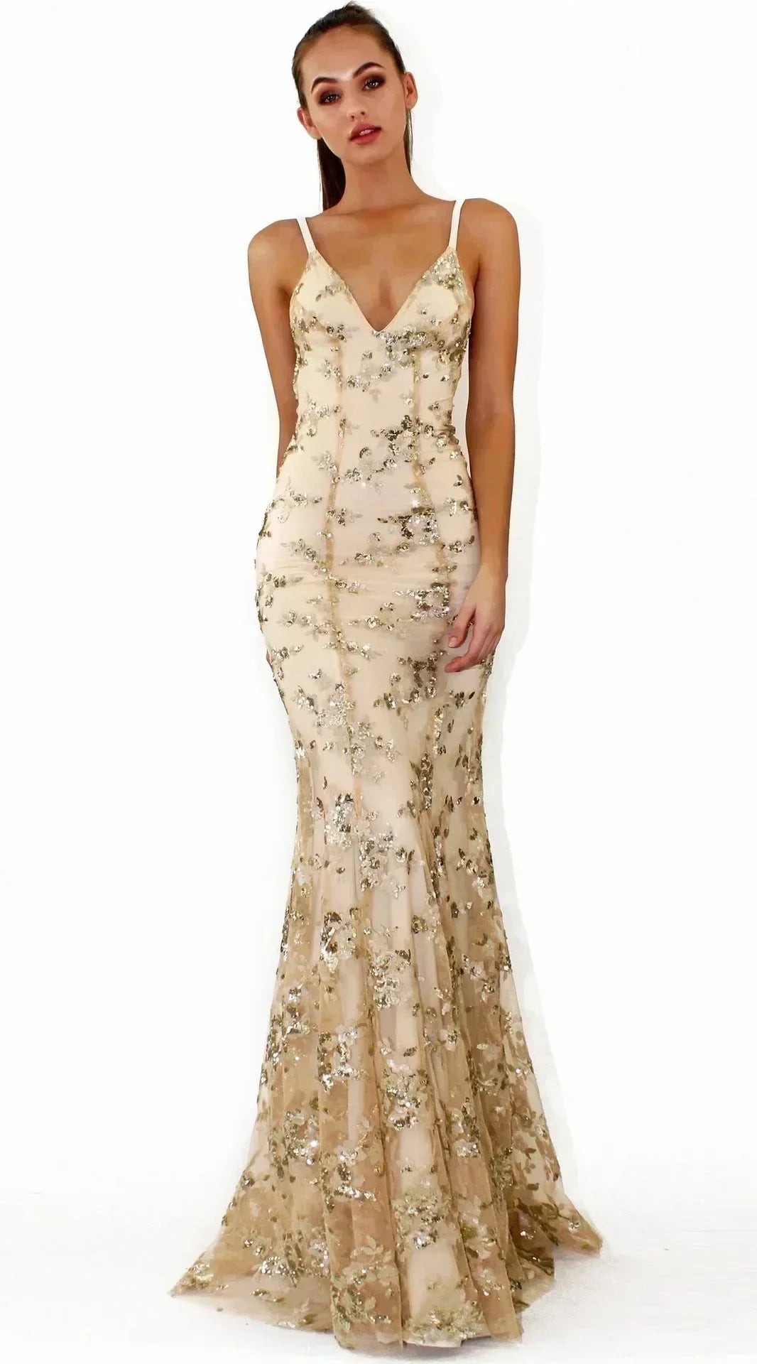 Robes pour femmes sans manches, col en V, pull, paillettes, robe de soirée, Vestidos, formelle, longueur ras du sol, sexy, cache-cœur, dos nu, slim