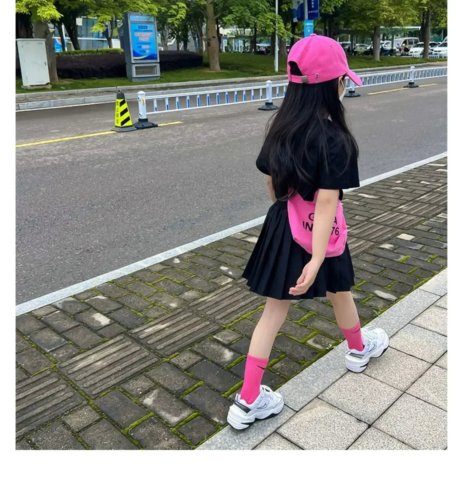 1 jupe plissée printemps-été pour filles, jupe trapèze élastique pour étudiantes, jupes JK style collège pour enfants, jupes courtes mode pour enfants