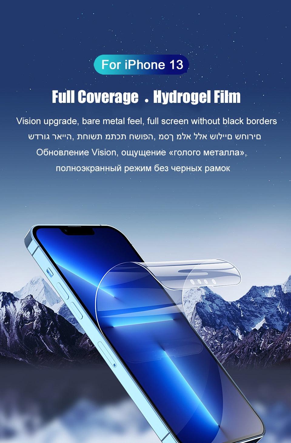 Film de protection intégral pour iPhone 13 12 11 14 Pro MAX Mini, protecteur d'écran XS Max XR X 7 8 6S Plus SE 2020, accessoires de téléphone, protecteur d'écran en verre trempé ultra renforcé