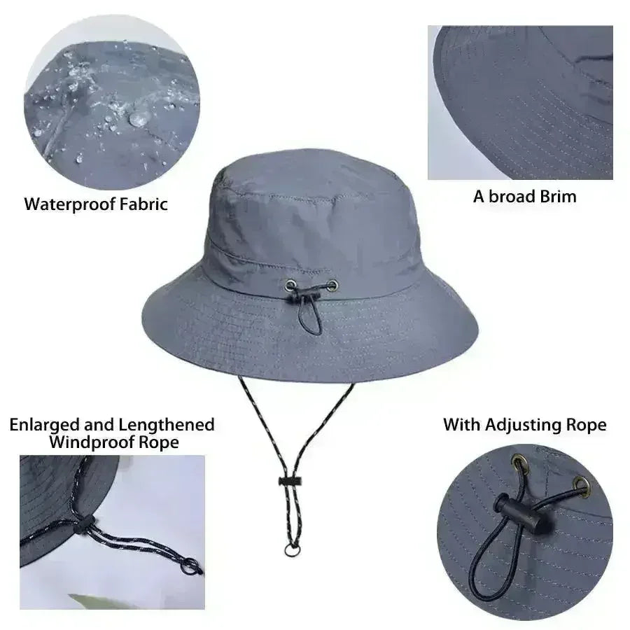 Chapeau de soleil imperméable pour femmes - Protection UV UPF50+ et pliable