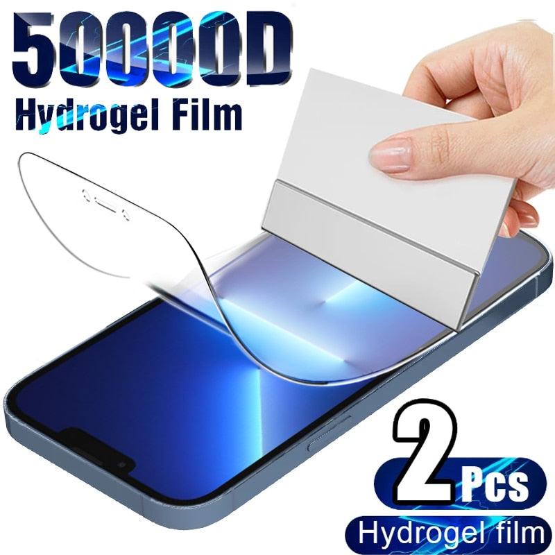 Film de protection intégral pour iPhone 13 Pro Max, 12, 11 Pro Max, Mini, XR, X, XS Max, 8, 7, 6, 6S Plus, SE 2022 – Film souple de protection d'écran.