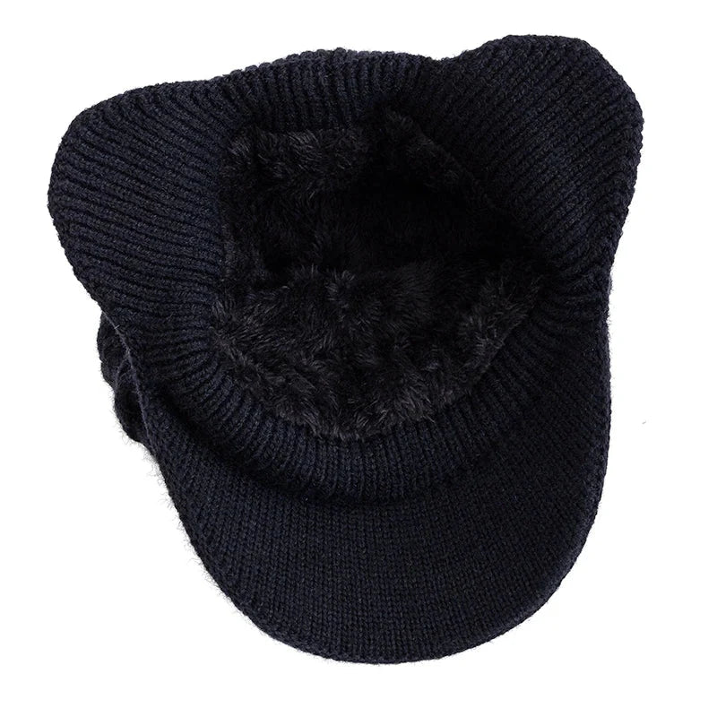 Bonnet d'hiver unisexe – Doublure en fausse fourrure avec cache-oreilles
