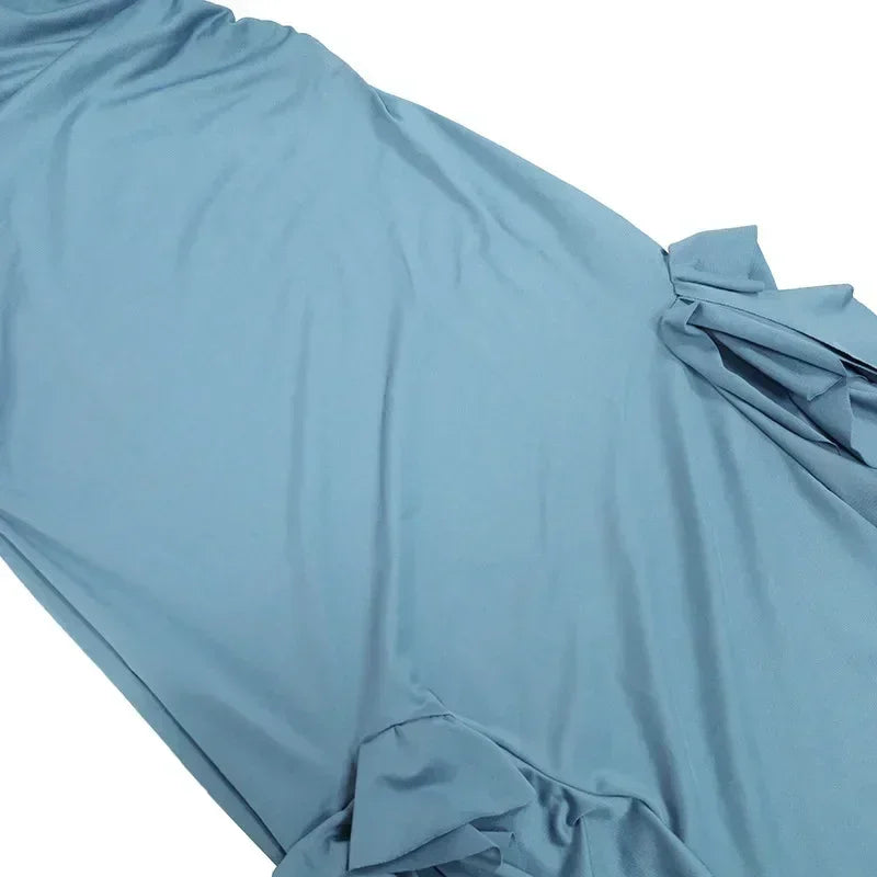 BWQ Robes longues pour femmes, fendues, sexy, moulantes, sans manches, robe méduse, mode pour filles chaudes, robe longue femme épaules dénudées