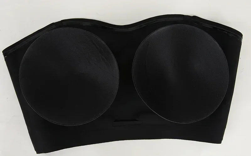 Soutien-gorge Push-Up pour femme, Sexy grande taille, Doux Respirant, Sans Armature, Sous-vêtements Anti-dérapant, Sans Coutures, Bretelles et Bonnets Amovibles, Lingerie