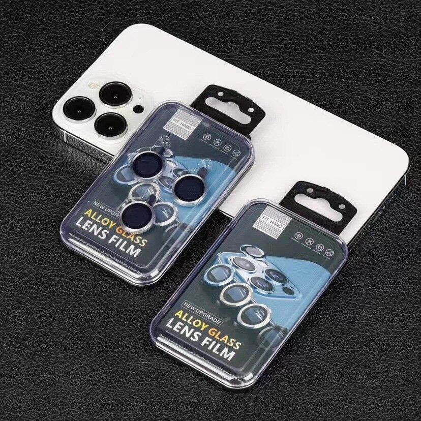 Protecteur d'objectif de caméra HD Dureté 9H Protecteur d'appareil photo anti-rayures pour iPhone 13 14 12 Pro Max Protecteur d'appareil photo en alliage de titane pour iPhone 12 13 Mini Protecteur d'appareil photo Protection d'objectif en verre