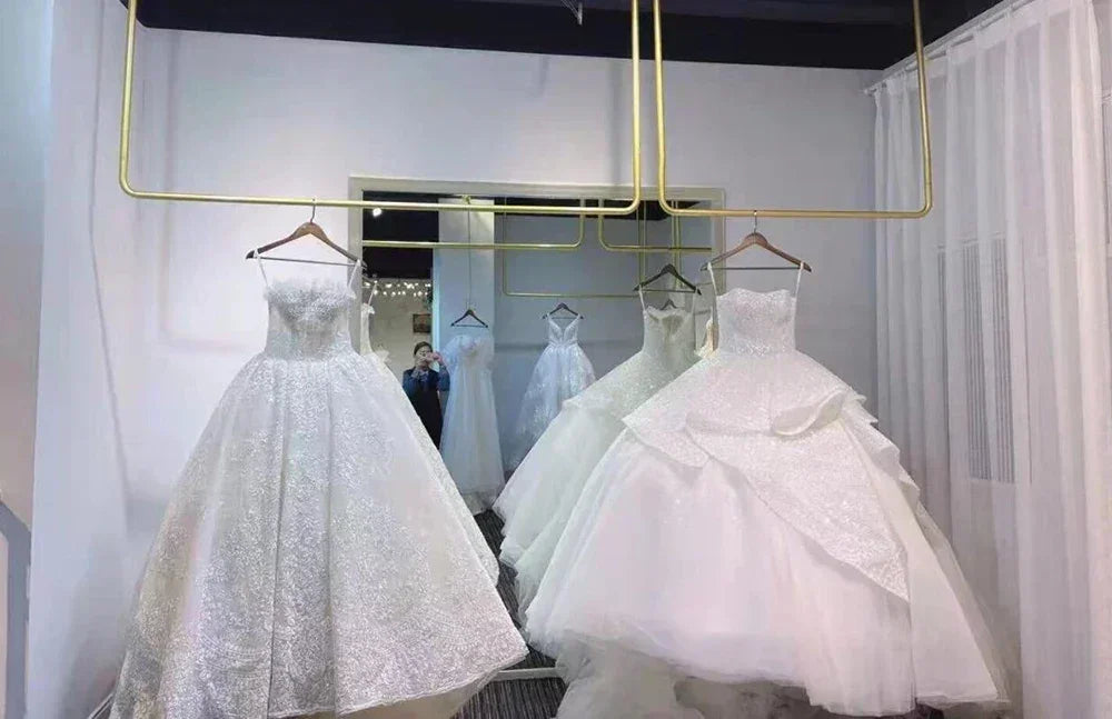 Robe de mariée courte Smileven, coupe trapèze, bustier cœur, paillettes brillantes, mini-nœuds, bretelles, Vestido de novia 2024, personnalisée