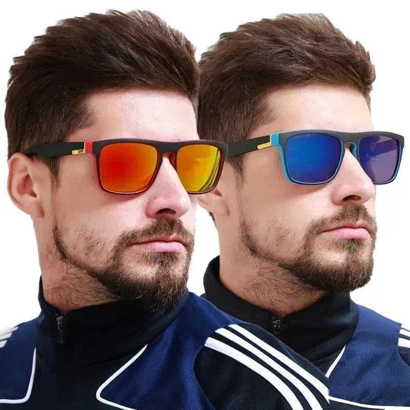 Lunettes de soleil polarisées de luxe pour hommes, de marque de designer, style rétro, pour l'extérieur, la conduite, la moto, le cyclisme