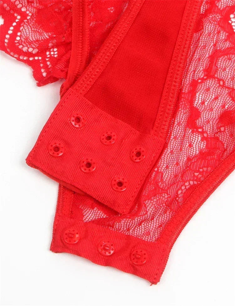 Comeondear Jarretelles Femme Teddy Justaucorps Sexy Grande Taille Barboteuses Lingerie Soutien-gorge à armatures Porte-jarretelles en dentelle Bodys Combinaison Slim Pyjama