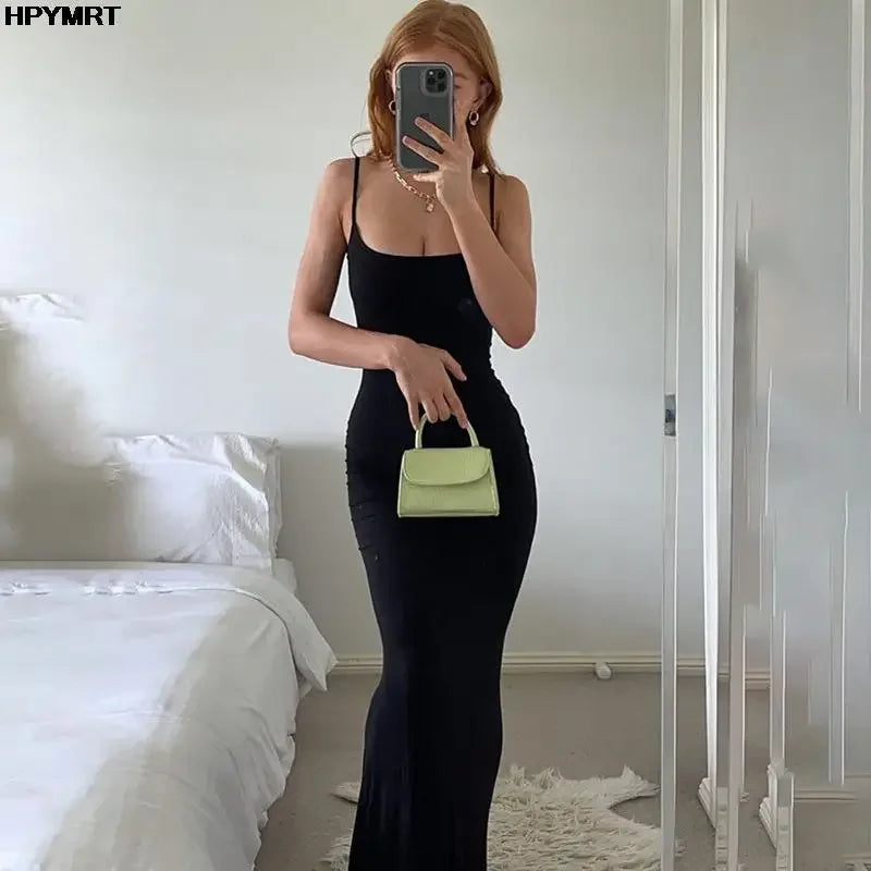 Robe Longue Satinée | Robe de Soirée Moulante Dos Nu - Femstylo