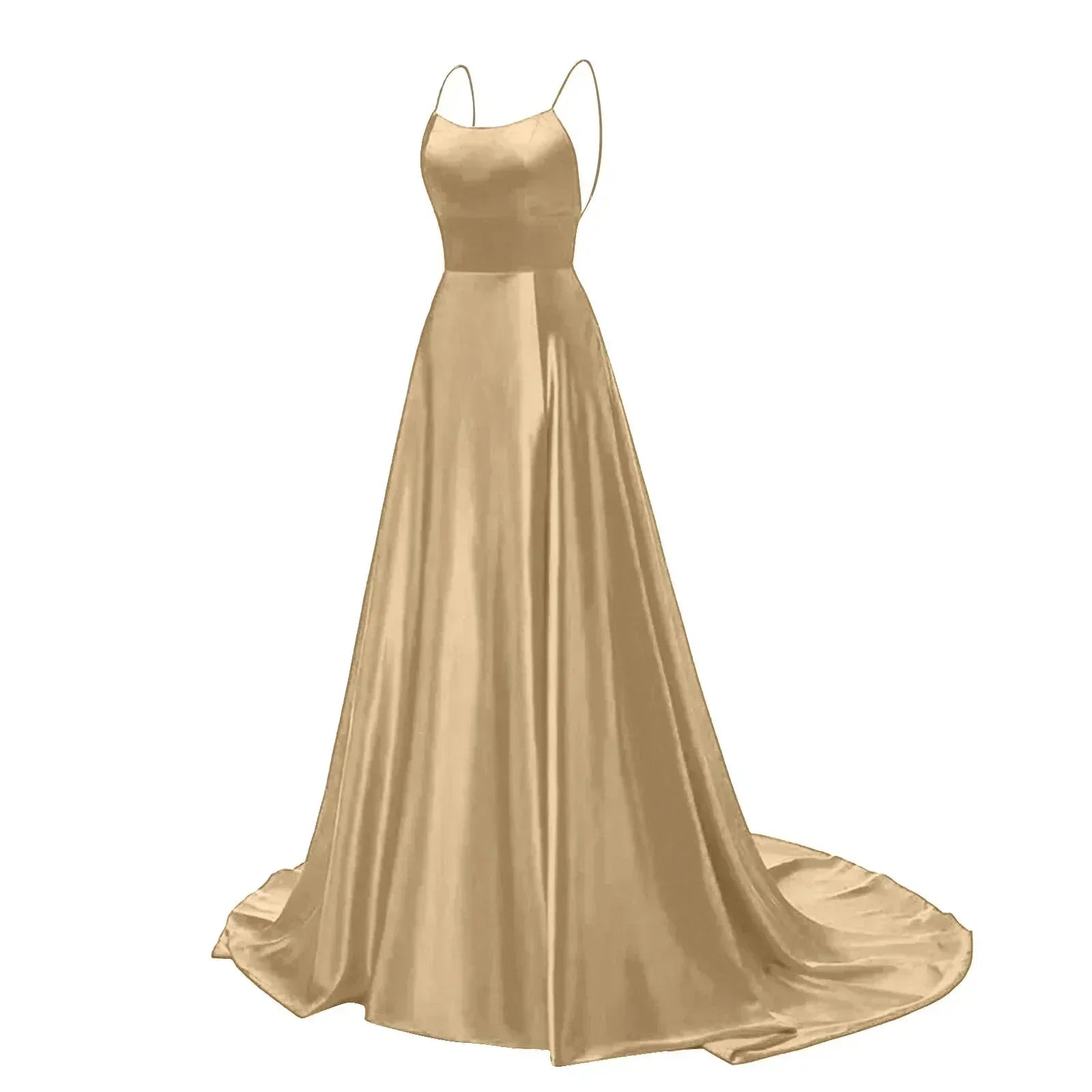 Robe de Demoiselle d'Honneur Bleu Marine pour Mariages Femme Invitée 2024 Sexy à Fines Bretelles Fendue Robes de Soirée Longues