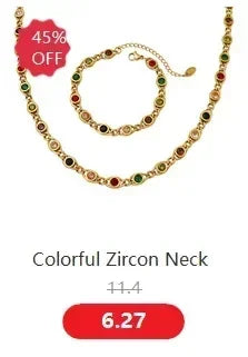 Ensemble de bijoux en acier inoxydable avec collier, boucles d'oreilles et bracelet cœur mignon pour femme, zircon brillant, accessoires de mariée, cadeau de mariage