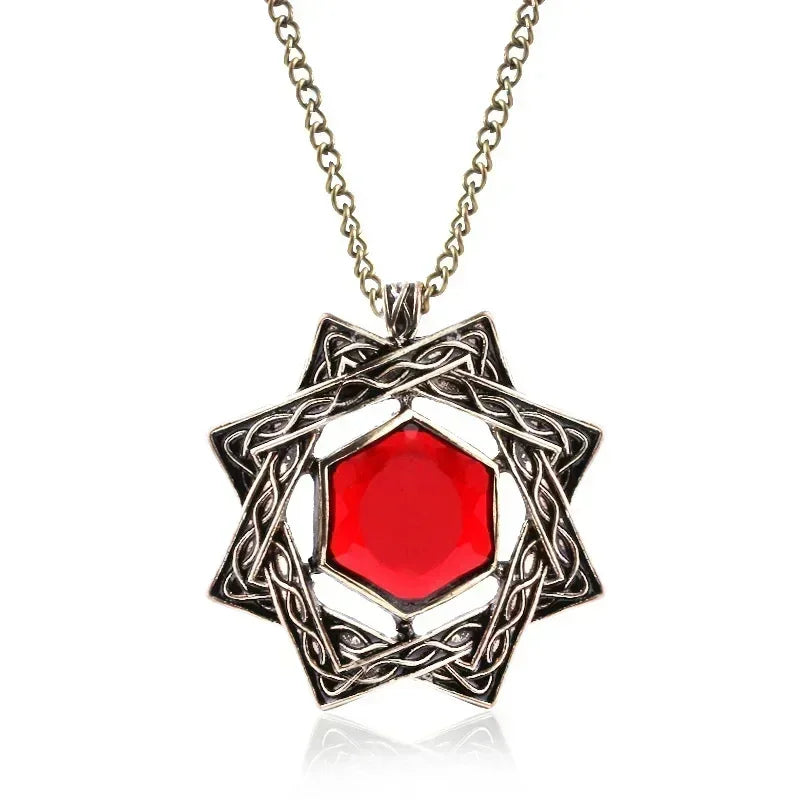 Amulette de Mara Collier d'Arkay Pendentif de Morrowind Collier pour Femmes Hommes Bijoux de Cosplay Cadeau