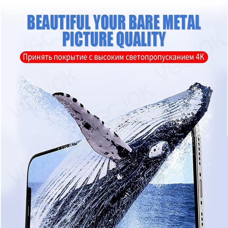 Verre Trempé 9D Pleine Couverture Pour iPhone 14 Plus 13 12 11 Pro Max mini Protecteur d'écran iPhone X XR XS Max Film de Protection 9H Film de Verre Trempé Compatible Coque Pour iPhone