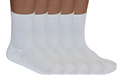 Chaussettes athlétiques 3/4 en bambou viscose unisexe blanches - Lot de 5