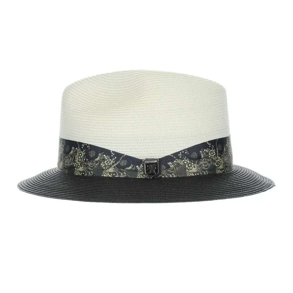 Stacy Adams Haring - Chapeau Fedora en paille