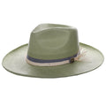 Stacy Adams NY - Chapeau Fedora à Large Bord en Paille Toyo Tressée à la Main