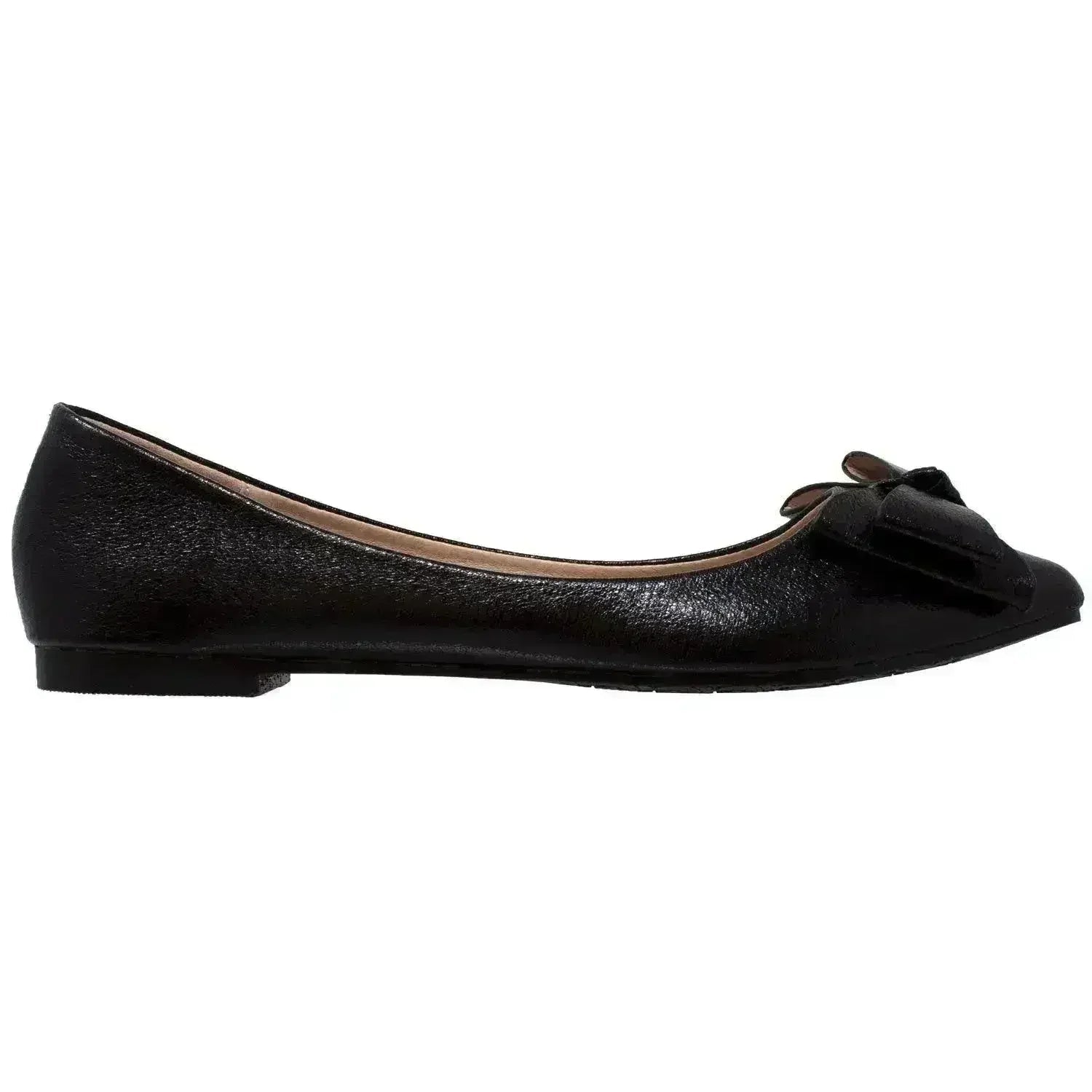 Ballerines pointues à nœud métallique