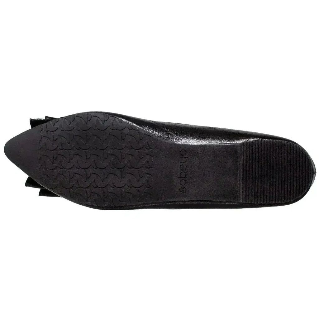 Ballerines pointues à nœud métallique
