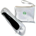 Chaussons de Ballet Pliables Femme Chaussures Confortables Portables de Voyage Argent