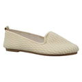 SOBEYO Ballerines pour femme en daim beige, semelle souple en caoutchouc