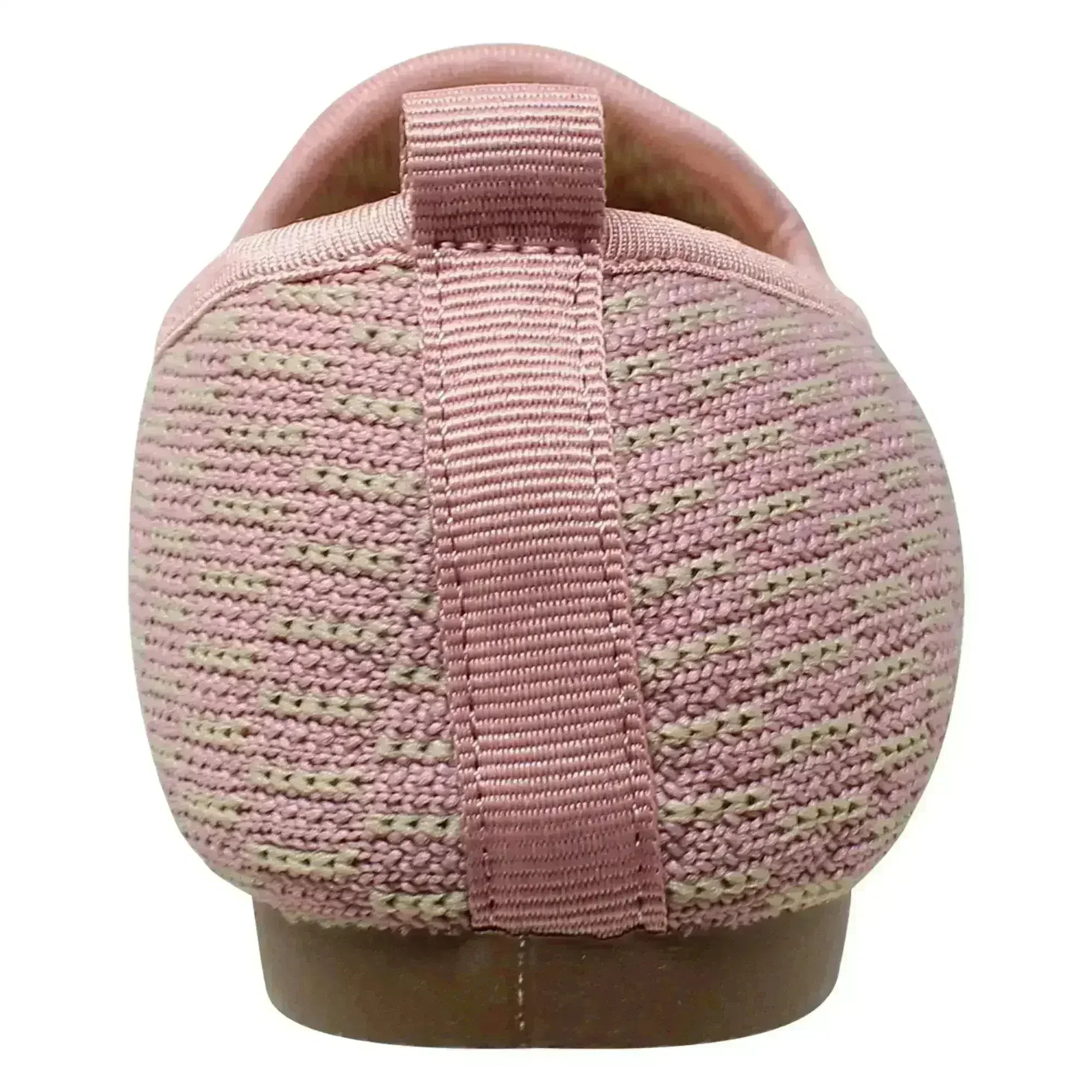 SOBEYO Chaussures Plates Ballerines pour Femmes, Pull Doux, Semelle en Caoutchouc, Daim Rose