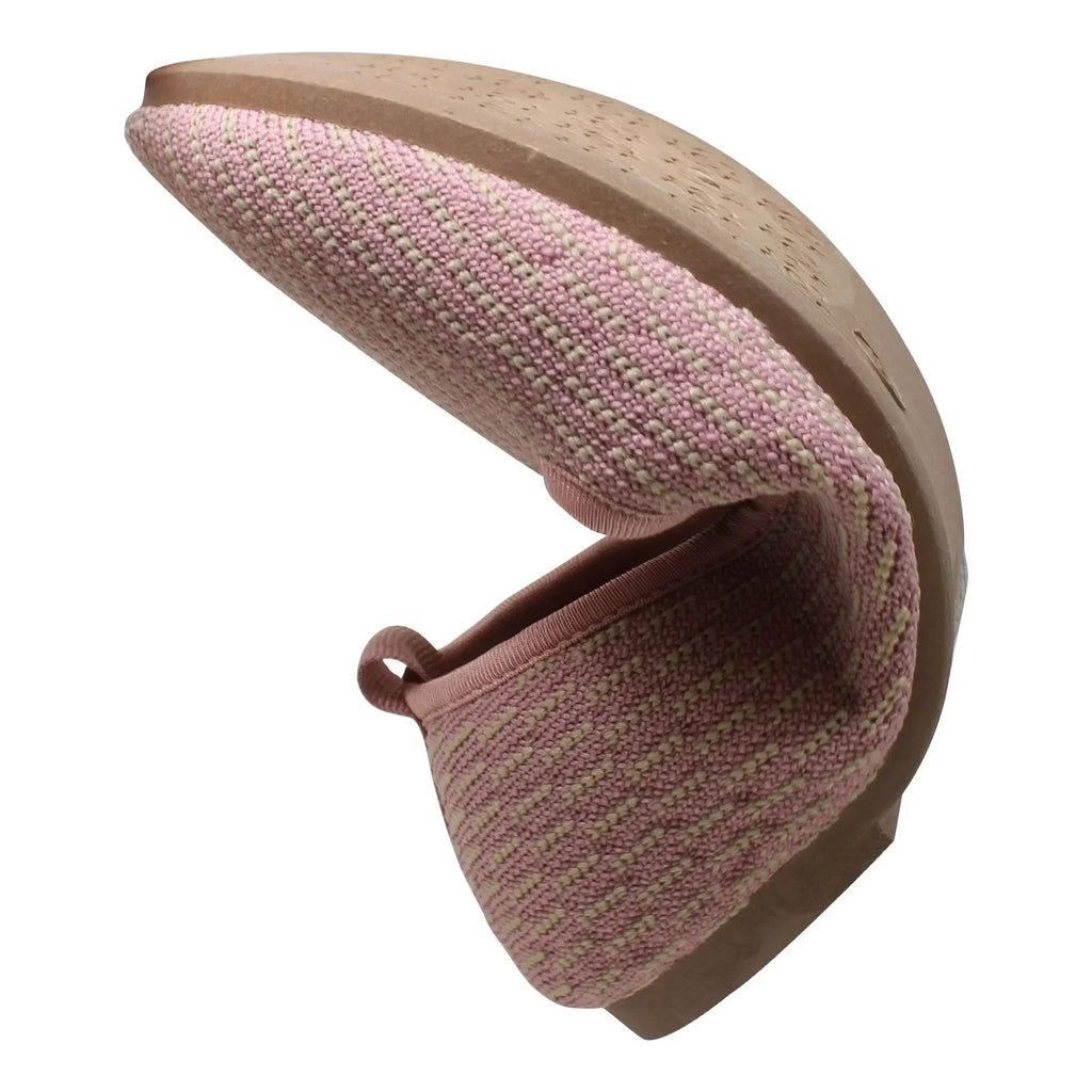 SOBEYO Ballerines pour femme en daim beige, semelle souple en caoutchouc