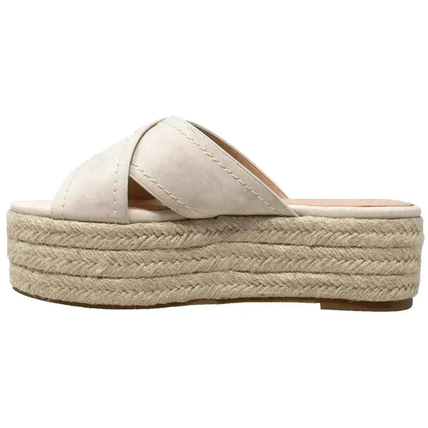 Sandale compensée espadrille à plateforme