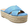 Sandales compensées espadrilles flatform