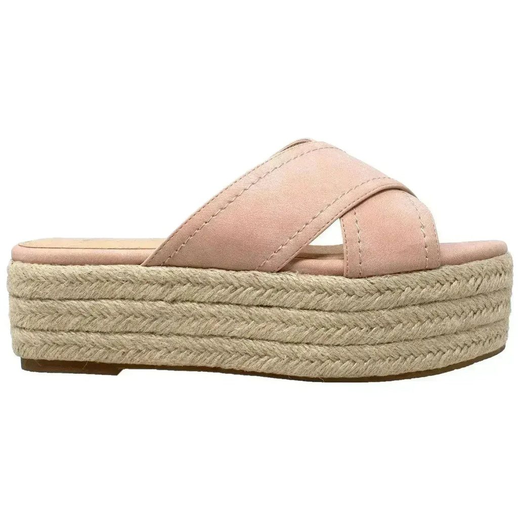 Sandales compensées espadrilles à plateforme