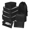 Lot de 8 : Sacs de Rangement Compressibles Légers pour Valises, Indispensables pour le Voyage avec Trousse de Toilette