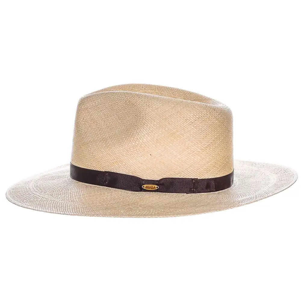 Scala Belloso - Chapeau Fedora en paille de Panama