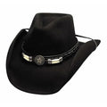 Bullhide Skynard - Chapeau de cowboy en feutre de laine malléable