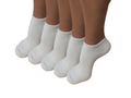 Chaussettes invisibles en bambou et viscose, couleur naturelle, unisexes - Lot de 5