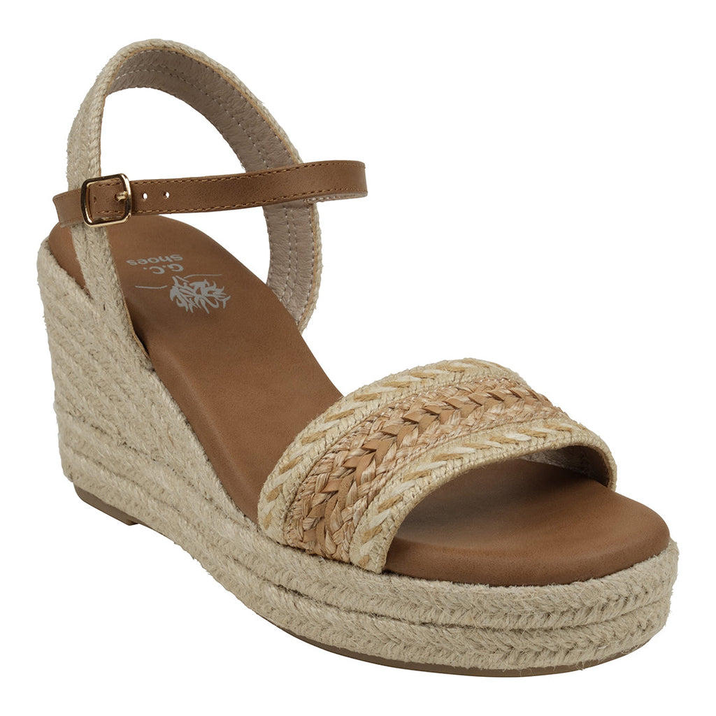 Sandales compensées en espadrille Solene Natural Slingback